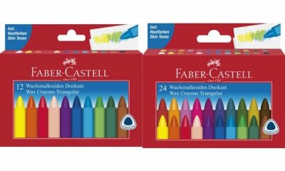 Faber Castell Wachsmalstifte dreikant 24-er Kartonetui