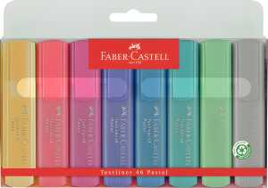 Faber Castell Textmarker TL 46 5, 2, 1 mm Pastell 8er