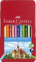 Faber Castell Buntstift hexagonal 12er-Metalletui