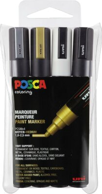 POSCA Marker UNI PC-5M 4er Set