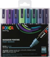 Mitsubishi Marker UNI POSCA PC-5M 8er Set kalte F. 182513