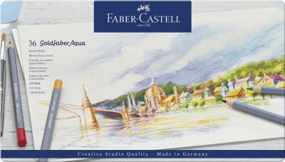 Faber Castell Aqua.stift Goldfaber Aqua 36-Metalletui