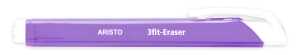 Aristo Radierstift 3fit-Eraser transparent-lila, Dreikant PVC-frei