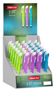 Aristo Radierstift 3fit-Eraser 30er Display, farbig sortiert