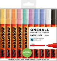 Molotow Acrylmarker One4All 227HS 4mm Etui Pastel-Set 10...