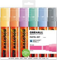 Molotow Acrylmarker One4All 627HS 15mm Etui Pastel-Set 6...