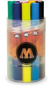 Molotow Acrylmarker One4All Twin 1,5mm/4mm Stiftebox Main-Kit 1, 12Stk