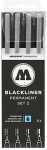 Molotow BLACKLINER Permanent Set 2 4er Etui,...