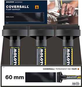 Molotow COVERSALL Marker 760PI, 60mm 6er Sales Display