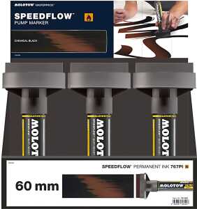 Molotow SPEEDFLOW Marker 767PI, 60mm 6er Sales Display