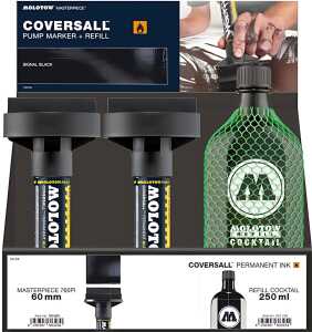 Molotow COVERSALL Marker 760PI 60mm, Refill 7er Sales Display
