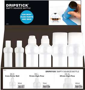 Molotow DRIPSTICK Empty Squeeze Bottle S-XL 21er Sales Display