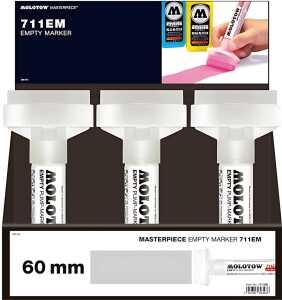 Molotow Masterpiece Empty Marker 711EM 6er Sales Display