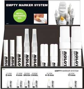 Molotow Empty Marker System 36er Sales Display