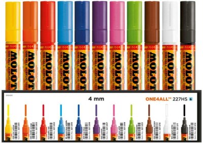 Molotow Acrylmarker One4All 227HS Display Bestseller I 66 Stück