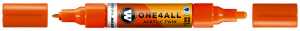 Molotow Acrylmarker ONE4ALL ACRYLIC TWIN 1,5-4mm, Nr. 085, DARE orange