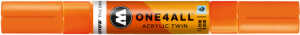 Molotow Acrylmarker One4All Twin 1,5mm/4mm neonorange fluoreszierend
