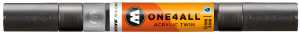 Molotow Acrylmarker One4All Twin 1,5mm/4mm #223 metallic schwarz