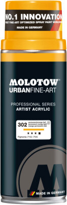 Molotow Spray UFA Artist Acrylic 400ml #302 permanentorange hell