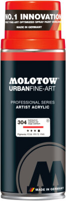 Molotow Spray UFA Artist Acrylic 400ml #304 kadmiumrot