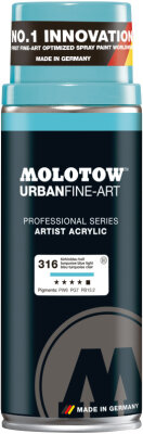 Molotow Spray UFA Artist Acrylic 400ml #316 türkisblau hell