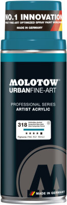 Molotow Spray UFA Artist Acrylic 400ml #318 türkisblau dunkel