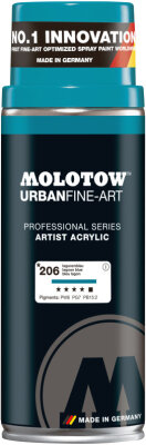 Molotow Spray UFA Artist Acrylic 400ml #206 lagunenblau