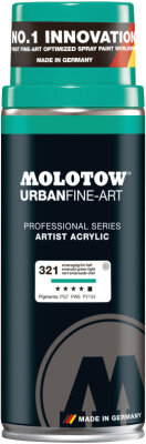 Molotow Spray UFA Artist Acrylic 400ml #321 smaragdgrün hell