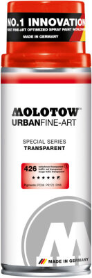 Molotow Spray UFA Transparent 400ml #426 verkehrsrot transparent