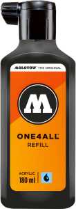 Molotow Nachfüllflasche ONE4ALL ACRYLIC 180ml, Nr. 180, signalschwarz