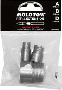 Molotow Refill Extension Tryout Pack A, B und D im Beutel