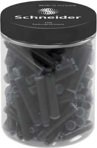 Schneider Standard-Tintenpatronen schwarz, Runddose mit 100 Stück