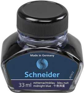 Schneider Tintenfass 33 ml mitternachtsblau, flüssige Tinte