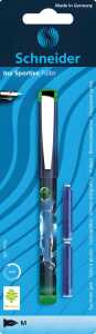 Schneider Füller Inx Sportive mit 2 Ersatzpatronen, Blisterkarte