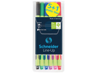 Schneider Fineliner Line-Up sortiert Karton-Etui 6 Stück