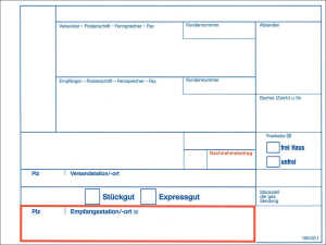 RNK Frachtaufkleber ungummiert 112x142mm