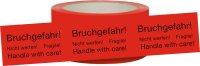 RNK Signalklebeband, 66 mx50mm, "Bruchgefahr! Nicht...