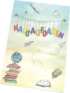 RNK Hausaufgabenheft "Schooldoodle", DIN A5, 48 Blatt, 80 g/m²