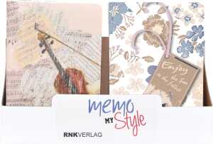 RNK Notizbuch Display 8 Designs 32St 64 Seiten 11x17cm