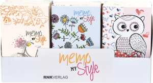 RNK Notizbuch Display 12 Designs 48St 64 Seiten 8x13cm