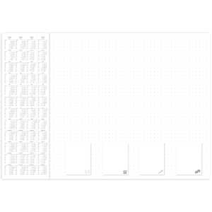 RNK Schreibunterlage 600x420mm 30Bl Office - dotted 4 Jahres Kalender