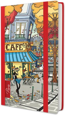 RNK Notizbuch Paris Café 9x14,3cm liniert 100Bl