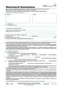 RNK Mietvertrag Gewerberaum DIN A4 6 Seiten 10St