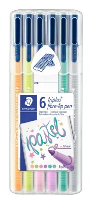 Staedtler Faserm. triplus color pastel 6St