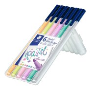 Staedtler Faserm. triplus color pastel 6St