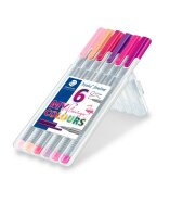 Staedtler Fineliner triplus flamingo 6St box