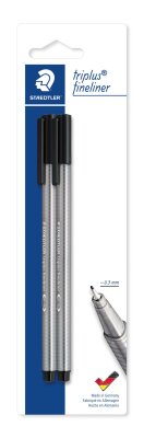 Staedtler Fineliner triplus 0,3mm 2St BK sw