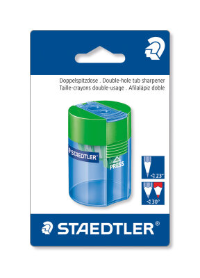 Staedtler Doppelspitzdose rund BK