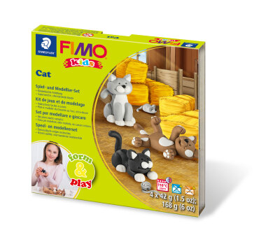 Staedtler Set Mod.masse Fimo kids F&P Cat