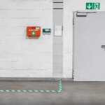 Durable Bodenmarkierungsband gn/ws DURALINE STRONG 50mmx30m